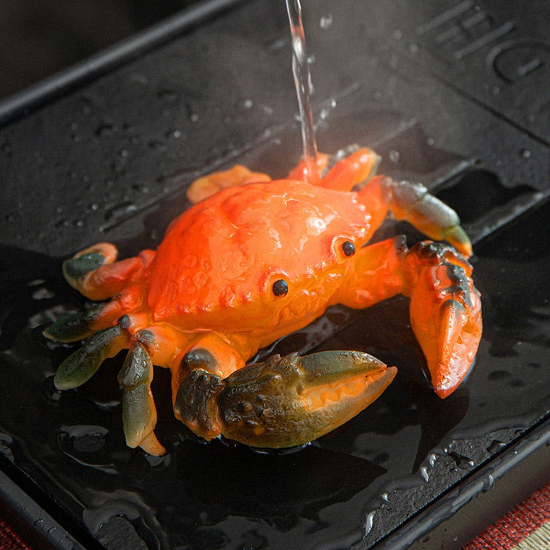 Color Change Crab Tea Pet OrnamentsCreative Personality Can Raise Tea Play TeaCeremony Boutique Tea Set Accessories acacuss