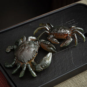 Color Change Crab Tea Pet OrnamentsCreative Personality Can Raise Tea Play TeaCeremony Boutique Tea Set Accessories acacuss