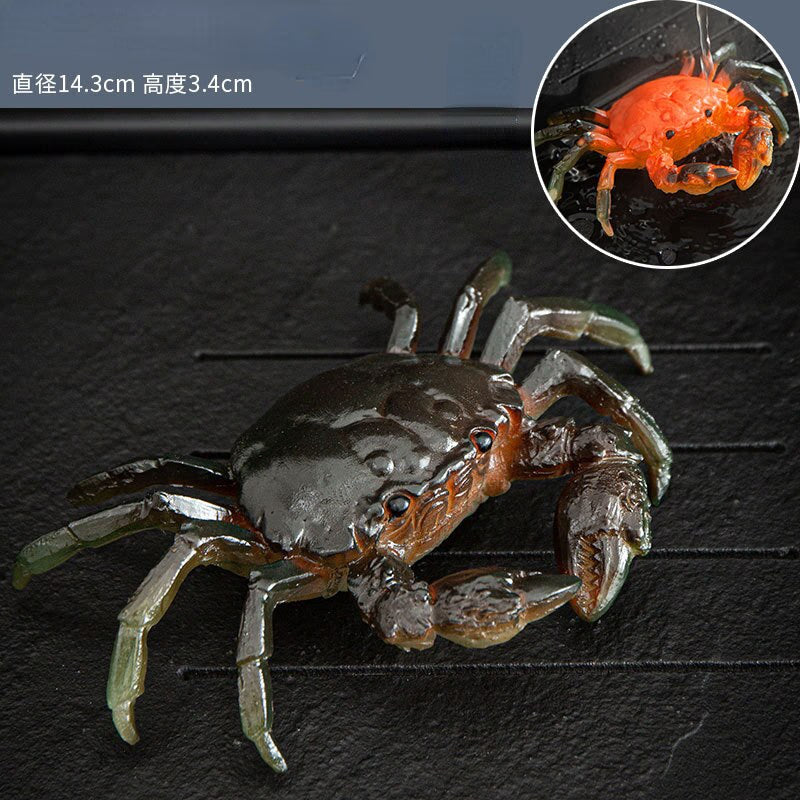 Color Change Crab Tea Pet OrnamentsCreative Personality Can Raise Tea Play TeaCeremony Boutique Tea Set Accessories acacuss