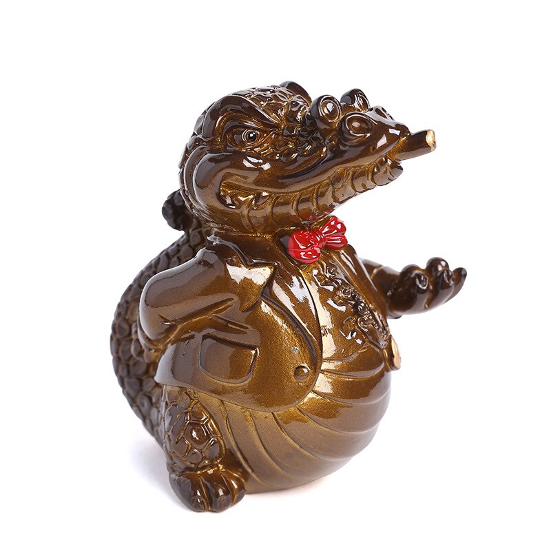Color Changing Tea Pet Creative Crocodile Resin Decorations Tea Utensils Watering Color Changing Tea Accessories acacuss