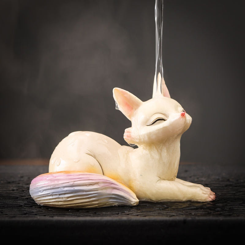 Color-changing Tea Pet Ornaments Love The Little Fox Watering Color-changing Tea Pets Office Home Tea Table Tea Pet Ornaments acacuss