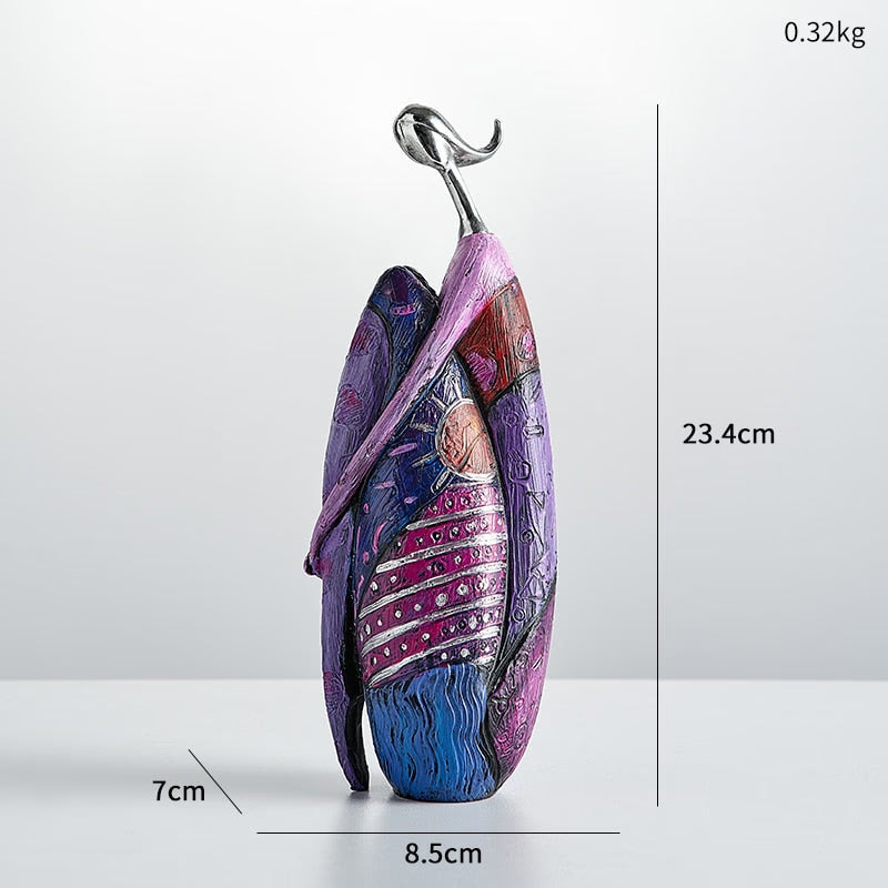 Colorful Abstract Creative Home Decoration Figure Sculpture Living Room Modern Art Figurine Desktop Decoration Accessories Gift acacuss