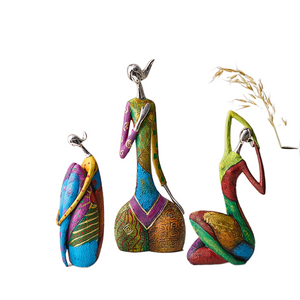 Colorful Abstract Creative Home Decoration Figure Sculpture Living Room Modern Art Figurine Desktop Decoration Accessories Gift acacuss