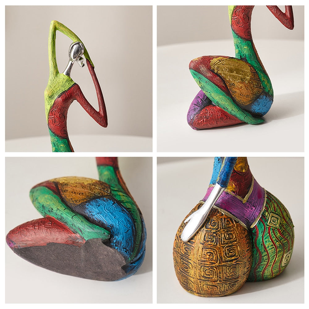 Colorful Abstract Creative Home Decoration Figure Sculpture Living Room Modern Art Figurine Desktop Decoration Accessories Gift acacuss