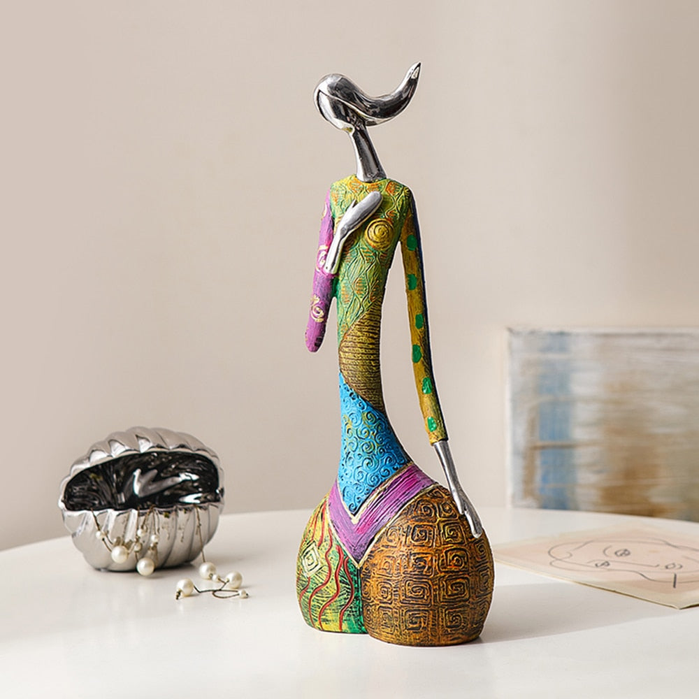 Colorful Abstract Creative Home Decoration Figure Sculpture Living Room Modern Art Figurine Desktop Decoration Accessories Gift acacuss