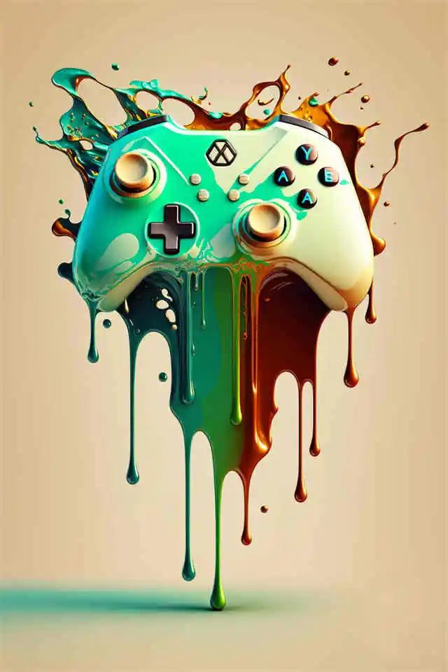 Colorful Game Controller Wall Art Poster Prints Nordic Aesthetic Picture Canvas Painting Gaming Boy Room Home Decoration acacuss