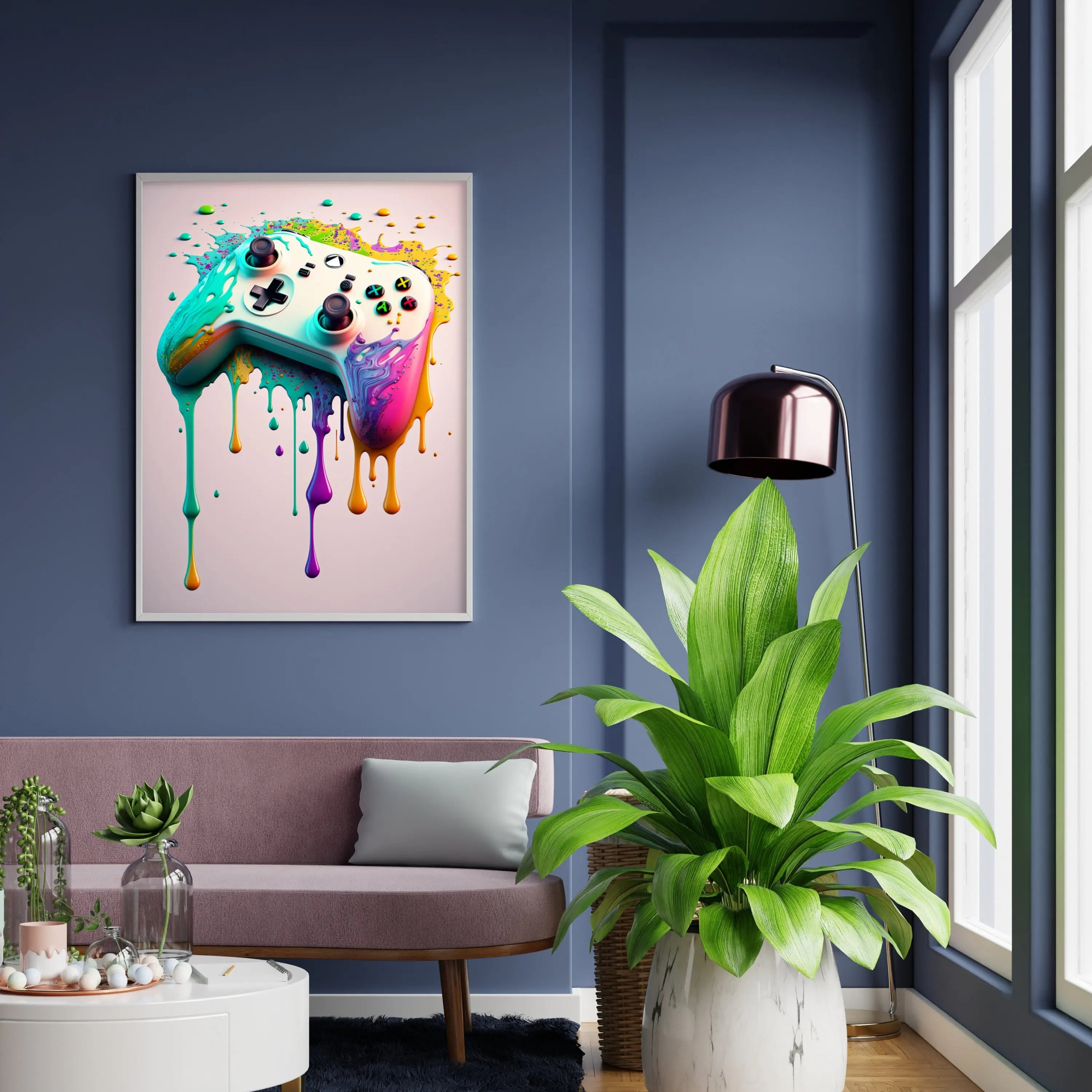 Colorful Game Controller Wall Art Poster Prints Nordic Aesthetic Picture Canvas Painting Gaming Boy Room Home Decoration acacuss