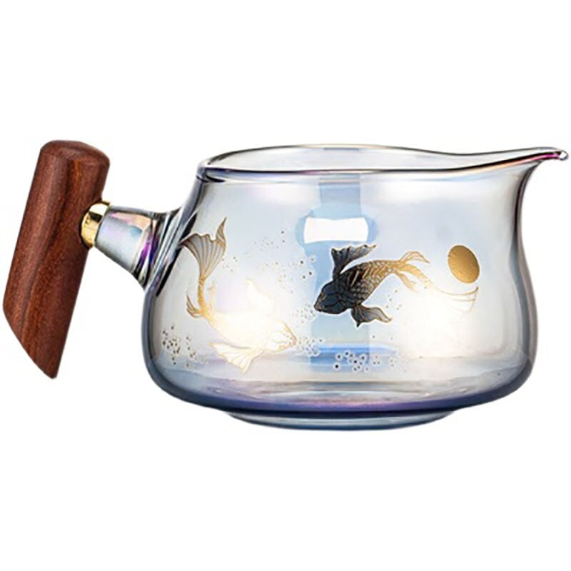 Colorful Glass Heat-resistant Teacup Tea Cup Gaiwan Tea Leak Chinese Kung Fu Tea Ceremony Set Teaware Coffee Mug Office Home Use acacuss