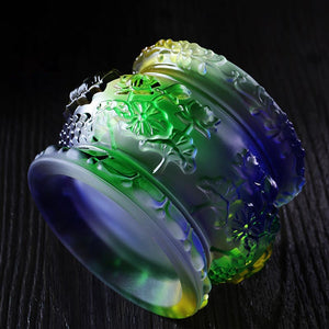 Colorful Glazed Lotus Incense Burner for Buddha's Home Indoor Incense Burner To Worship Aromatherapy Incense Line Incense Burner acacuss
