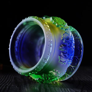 Colorful Glazed Lotus Incense Burner for Buddha's Home Indoor Incense Burner To Worship Aromatherapy Incense Line Incense Burner acacuss