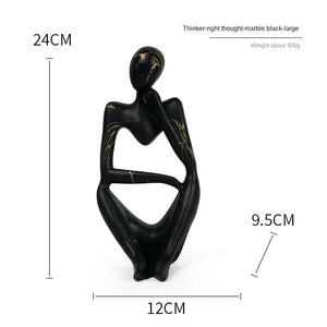 Colorful Graffiti Abstract Resin Handmade Crafts Sculpture Thinker Figurine Statue Home Decor Interior Office Desktop Ornaments acacuss
