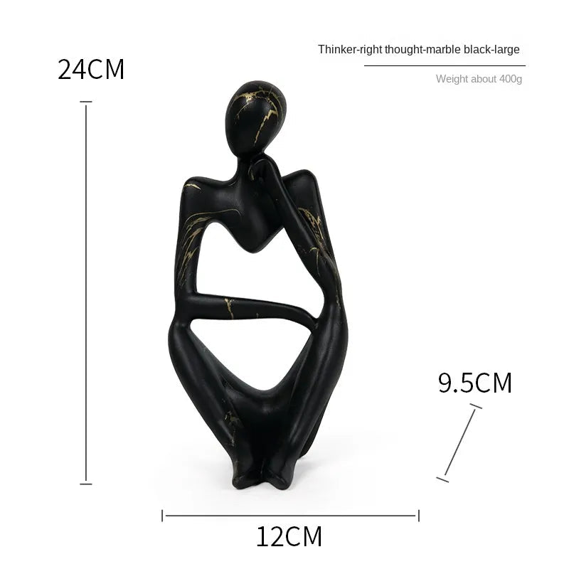 Colorful Graffiti Abstract Resin Handmade Crafts Sculpture Thinker Figurine Statue Home Decor Interior Office Desktop Ornaments acacuss