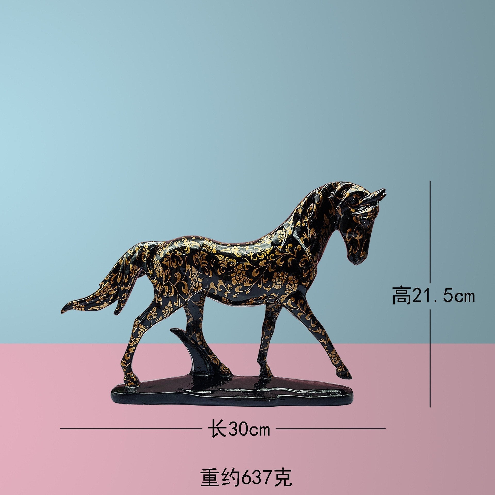 Colorful Graffiti Horse Resin Crafts Home Decoration Living Room Decoration Porch Wine Cabinet Decoration and Ornaments acacuss