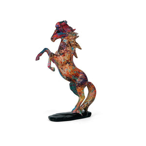 Colorful Graffiti Horse Resin Crafts Home Decoration Living Room Decoration Porch Wine Cabinet Decoration and Ornaments acacuss