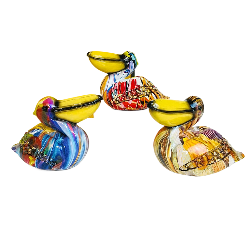 Colorful Resin Crafts Pelican Ornaments Light Luxury Home Decoration Entrance Living Room Office Desk Decoration acacuss