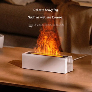 Colorful Simulation Flame Diffuser USB Plug-in Fragrance Office Home Flame Humidification Diffuser Diffuser acacuss