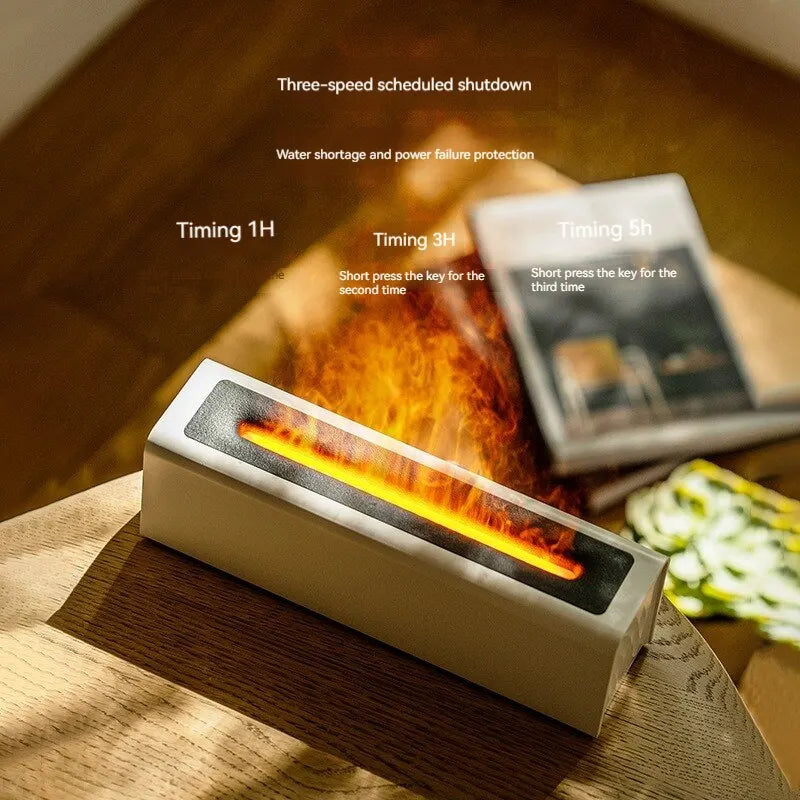 Colorful Simulation Flame Diffuser USB Plug-in Fragrance Office Home Flame Humidification Diffuser Diffuser acacuss