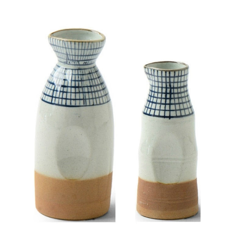Combination 40-300ml Hand-Painted Sake Rice Wine Shochu Decanter Shot Cup Family Restaurant Bar Drinkware Hip Flask acacuss