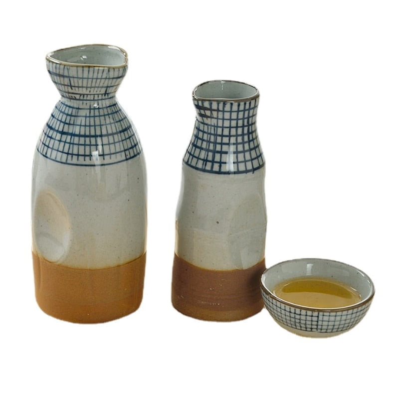 Combination 40-300ml Hand-Painted Sake Rice Wine Shochu Decanter Shot Cup Family Restaurant Bar Drinkware Hip Flask acacuss