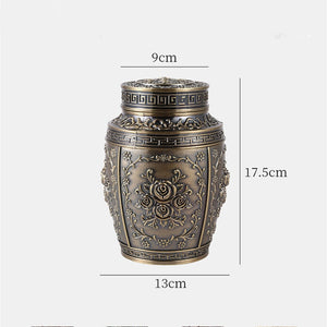 Container for Ashes Coffin Box Urns for Human Ashes Pet Memorial Keepsake Urns Metal Cremation Urns Small Animal Urn Funeral acacuss