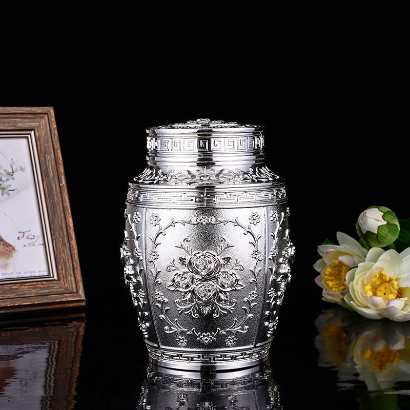 Container for Ashes Coffin Box Urns for Human Ashes Pet Memorial Keepsake Urns Metal Cremation Urns Small Animal Urn Funeral acacuss
