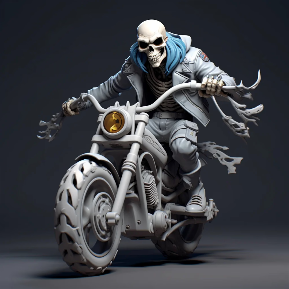 Cool Skeleton Figures Sports Series Skull Resin Crafts Halloween Decoration acacuss