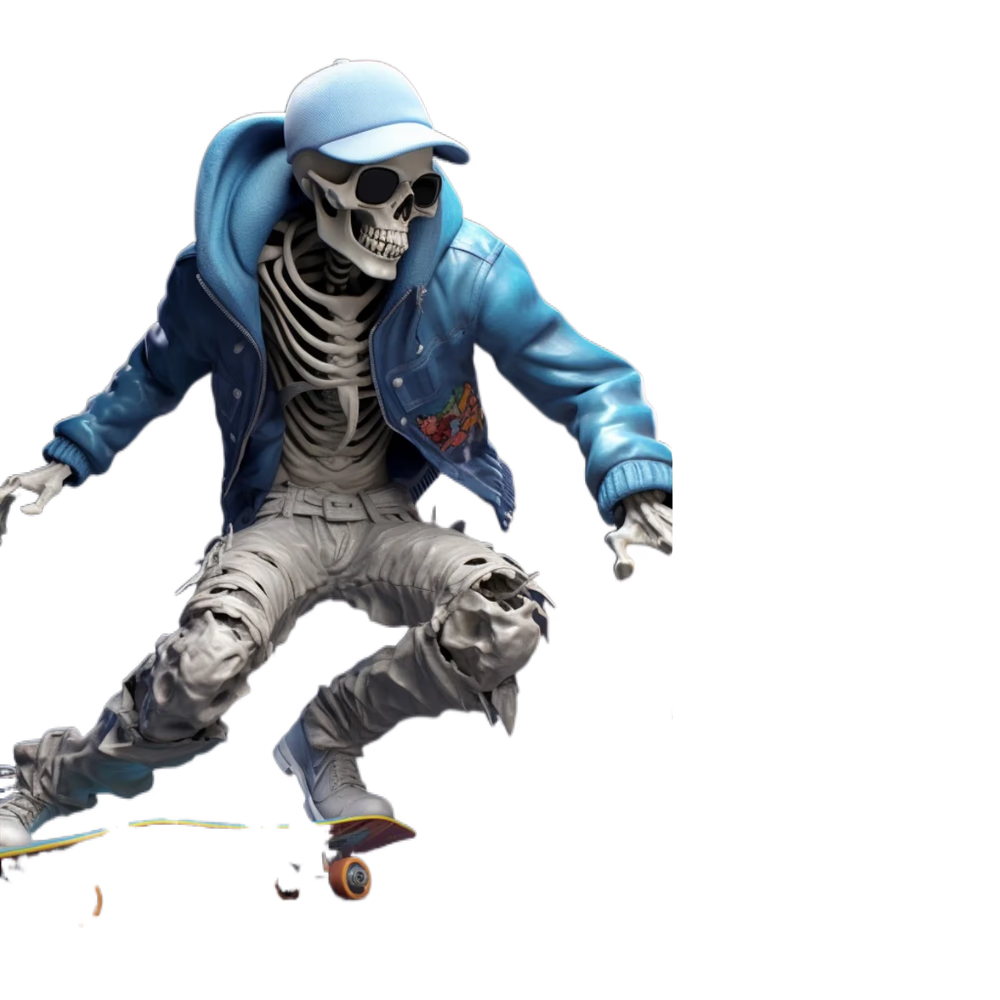 Cool Skeleton Figures Sports Series Skull Resin Crafts Halloween Decoration acacuss