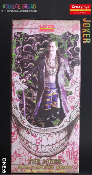 Crazy Toys 1:6  Joker with Cloth Action Figure PVC Doll Anime Collectible Model Toys acacuss
