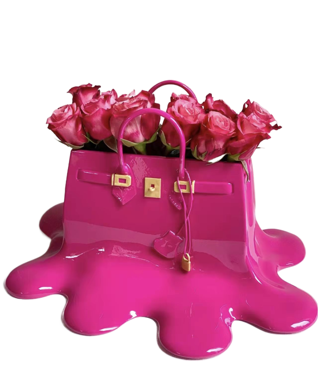 Creatitive Resin Flowers Bag Vase Home Decor Study Office Dining Table Vase Bag for Living Room Decor Bag Vase Luxury Sculpture acacuss