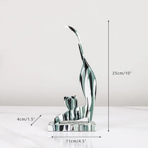Creative 3 Lovely Cats Sculptures Kitten Statue Muti Color Figurines Animal Home Decor Decorations For Room Shelf Bookcase Gifts acacuss