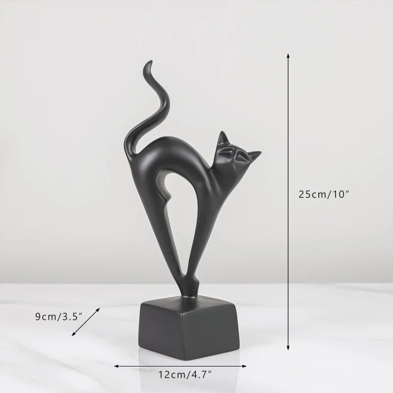 Creative 3 Lovely Cats Sculptures Kitten Statue Muti Color Figurines Animal Home Decor Decorations For Room Shelf Bookcase Gifts acacuss