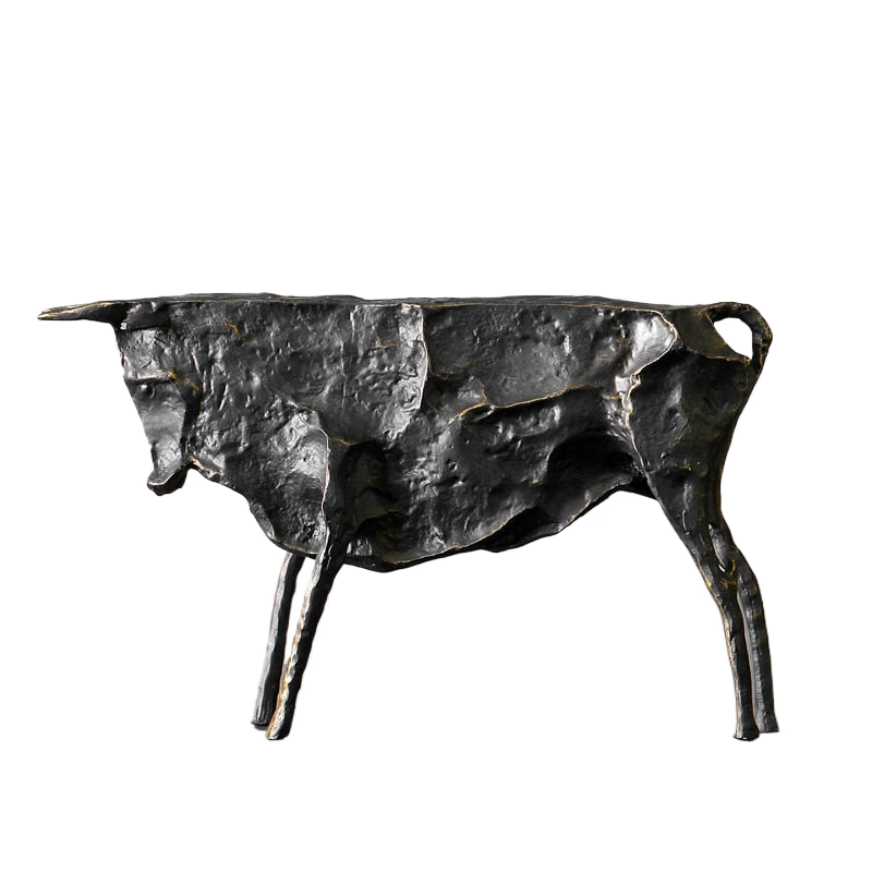 Creative Abstract Bull Statue By Picasso Famous Animal Sculpture Figurine Picasso Ox Art Collection Home Decor Gift for Friend acacuss