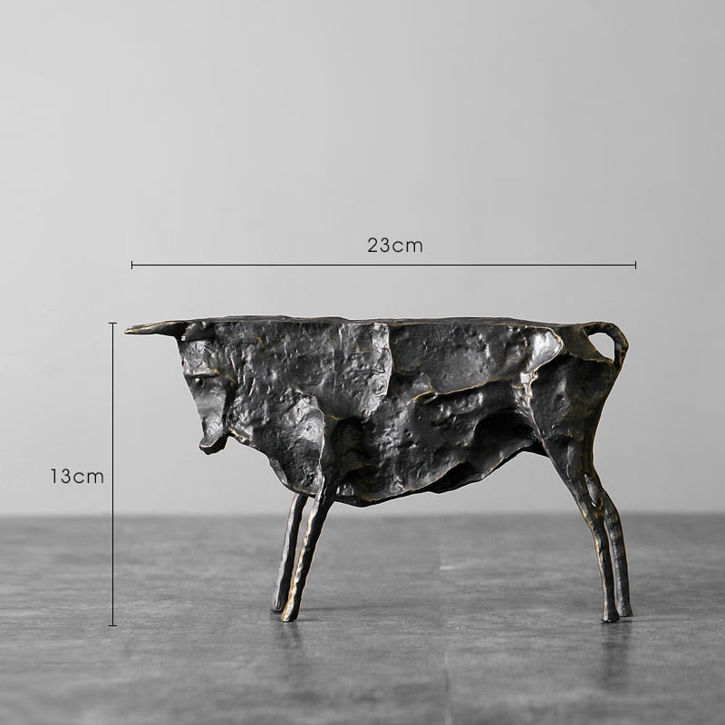 Creative Abstract Bull Statue By Picasso Famous Animal Sculpture Figurine Picasso Ox Art Collection Home Decor Gift for Friend acacuss