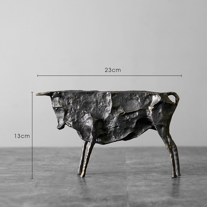 Creative Abstract Bull Statue By Picasso Famous Animal Sculpture Figurine Picasso Ox Art Collection Home Decor Gift for Friend acacuss