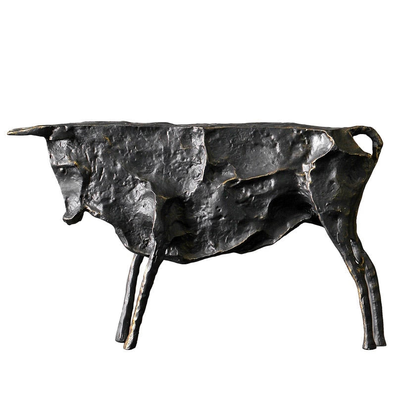 Creative Abstract Bull Statue By Picasso Famous Animal Sculpture Figurine Picasso Ox Art Collection Home Decor Gift for Friend acacuss