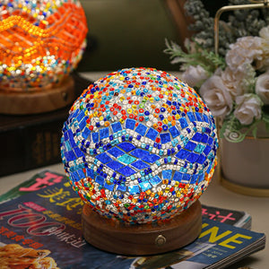 Creative Artistic Bohemia Light Funny Shocking Manual Mosaic Decoration Lamp USB Atmosphere Light Electronic Candle For Room acacuss