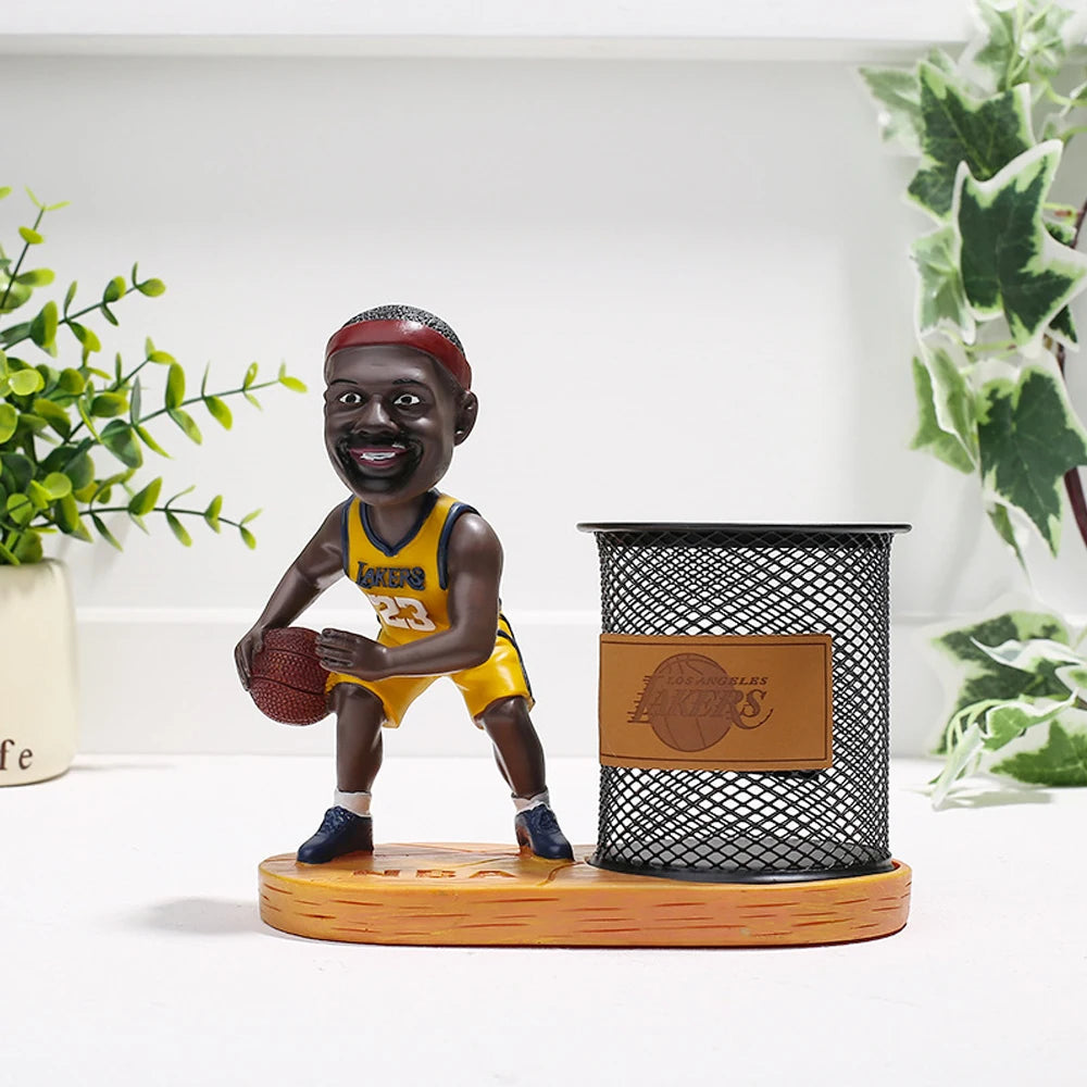 Creative Ball Star Pen Holder C Romesi Student Desktop Pen Insert Storage Birthday Gift Graduation Resin Craft Gift acacuss