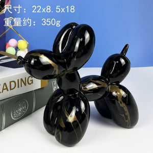 Creative Balloon Dog Resin Ornament Living Room Desktop Decoration Wine Cabinet Office Soft Decorations Wedding Gifts Home Decor acacuss