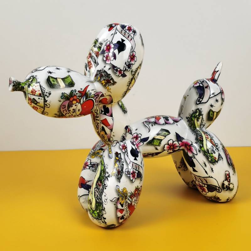 Creative Balloon Dog Resin Ornament Living Room Desktop Decoration Wine Cabinet Office Soft Decorations Wedding Gifts Home Decor acacuss