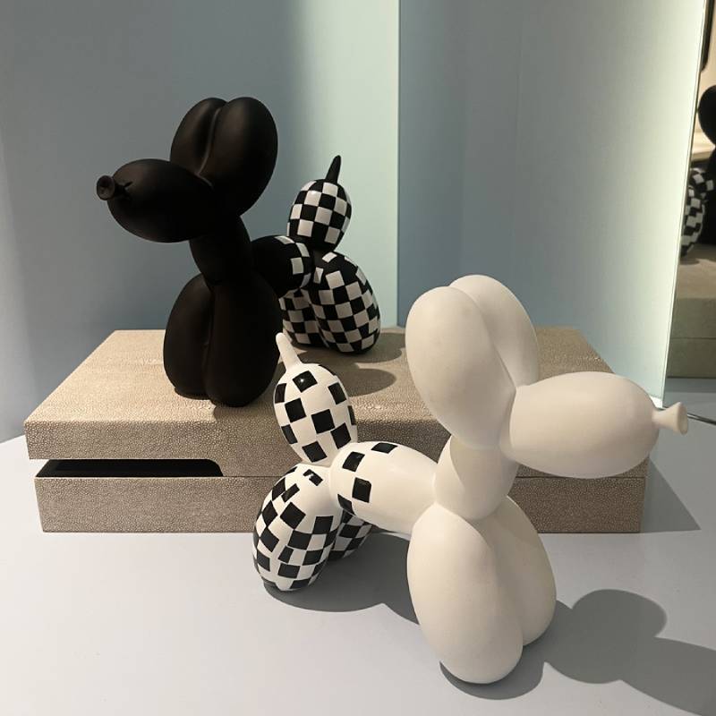 Creative Balloon Dog Resin Ornament Living Room Desktop Decoration Wine Cabinet Office Soft Decorations Wedding Gifts Home Decor acacuss