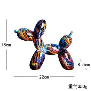 Creative Balloon Dog Resin Ornament Living Room Desktop Decoration Wine Cabinet Office Soft Decorations Wedding Gifts Home Decor acacuss