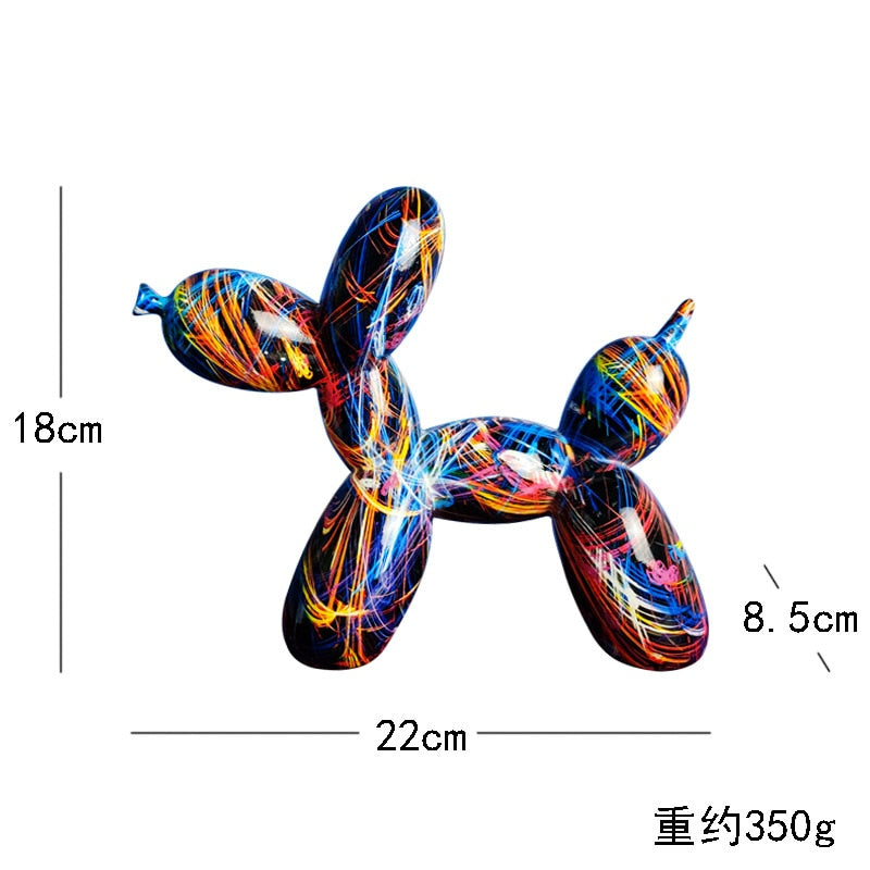 Creative Balloon Dog Resin Ornament Living Room Desktop Decoration Wine Cabinet Office Soft Decorations Wedding Gifts Home Decor acacuss