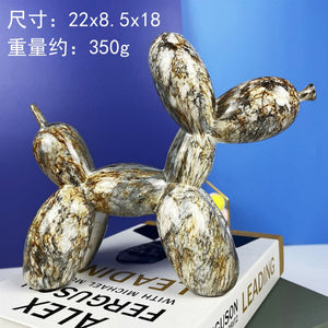 Creative Balloon Dog Resin Ornament Living Room Desktop Decoration Wine Cabinet Office Soft Decorations Wedding Gifts Home Decor acacuss