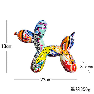 Creative Balloon Dog Resin Ornament Living Room Desktop Decoration Wine Cabinet Office Soft Decorations Wedding Gifts Home Decor acacuss