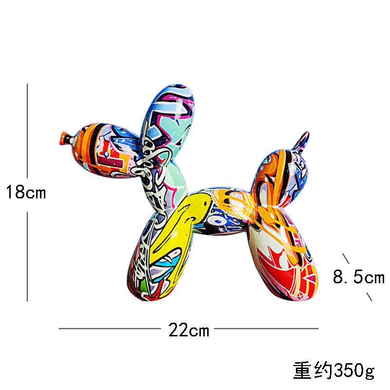 Creative Balloon Dog Resin Ornament Living Room Desktop Decoration Wine Cabinet Office Soft Decorations Wedding Gifts Home Decor acacuss
