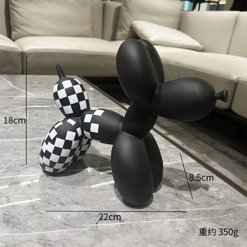 Creative Balloon Dog Resin Ornament Living Room Desktop Decoration Wine Cabinet Office Soft Decorations Wedding Gifts Home Decor acacuss
