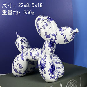 Creative Balloon Dog Resin Ornament Living Room Desktop Decoration Wine Cabinet Office Soft Decorations Wedding Gifts Home Decor acacuss