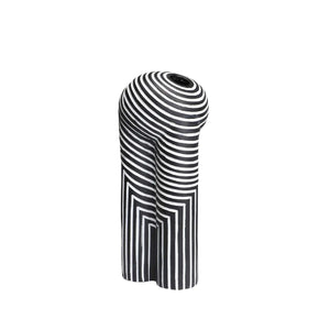 Creative Black-and-white Striped Vases European-style Flower Arrangement Model Room Hotel Living Room Decoration Home Decoration acacuss