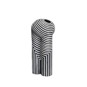 Creative Black-and-white Striped Vases European-style Flower Arrangement Model Room Hotel Living Room Decoration Home Decoration acacuss
