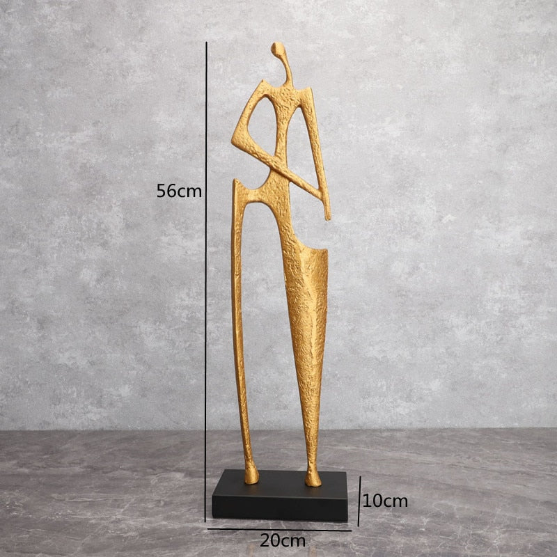 Creative Cast Iron Hay Cutter Figure Statue Office Decoration Study Ornament Living Room Decoration Art Home Decor Accessories acacuss